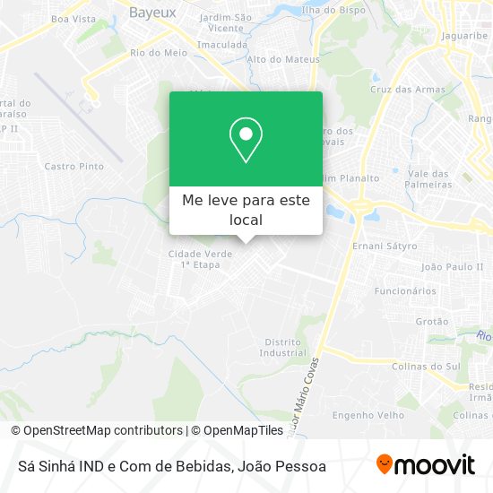 Sá Sinhá IND e Com de Bebidas mapa