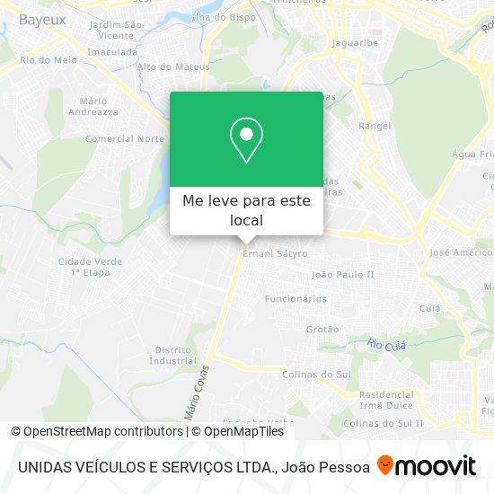 UNIDAS VEÍCULOS E SERVIÇOS LTDA. mapa