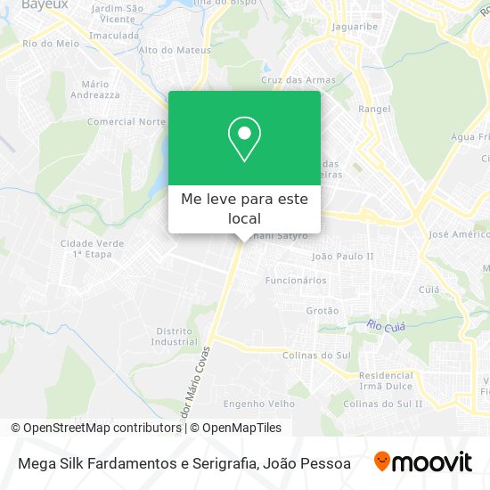 Mega Silk Fardamentos e Serigrafia mapa