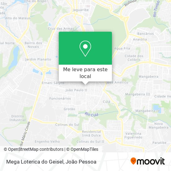 Mega Loterica do Geisel mapa