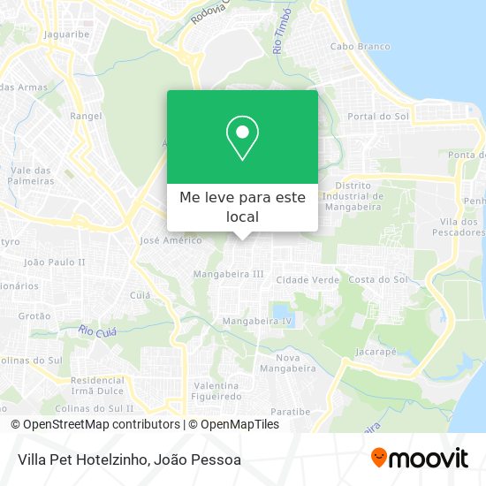 Villa Pet Hotelzinho mapa