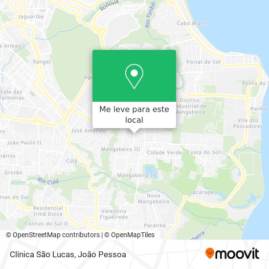 Clínica São Lucas mapa