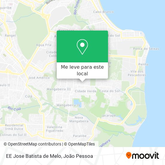 EE Jose Batista de Melo mapa