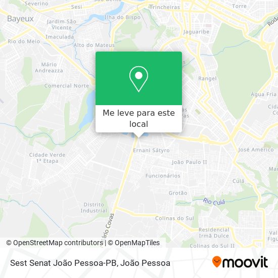 Sest Senat João Pessoa-PB mapa