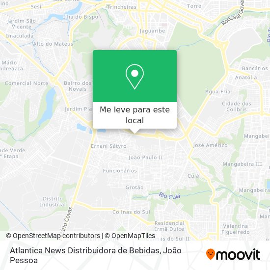 Atlantica News Distribuidora de Bebidas mapa