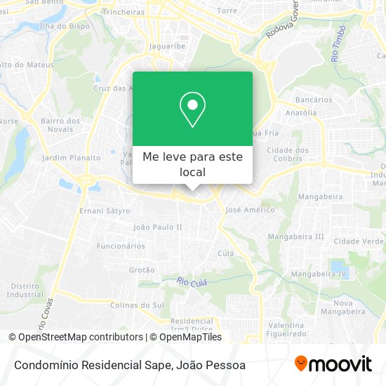 Condomínio Residencial Sape mapa