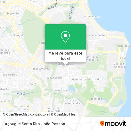 Açougue Santa Rita mapa