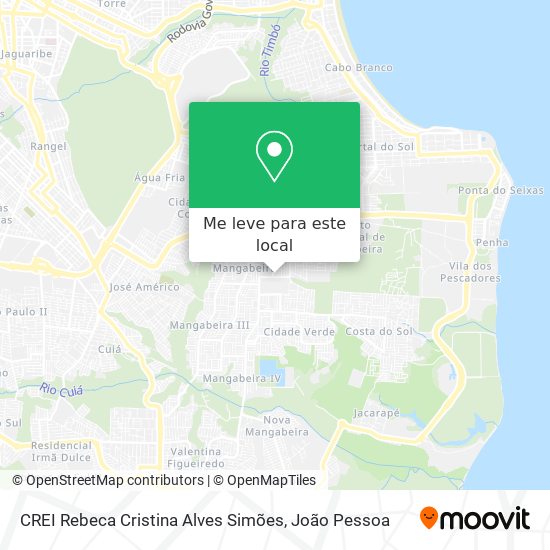 CREI Rebeca Cristina Alves Simões mapa