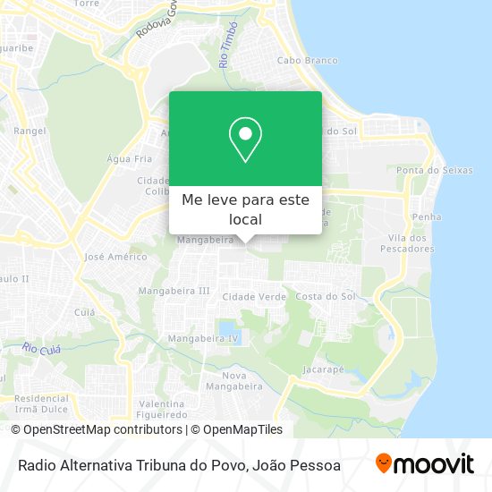 Radio Alternativa Tribuna do Povo mapa