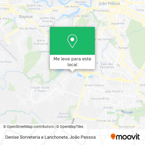 Denise Sorveteria e Lanchonete mapa