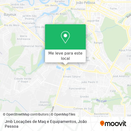 Jmb Locações de Maq e Equipamentos mapa