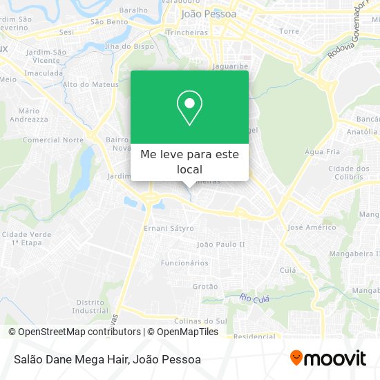Salão Dane Mega Hair mapa