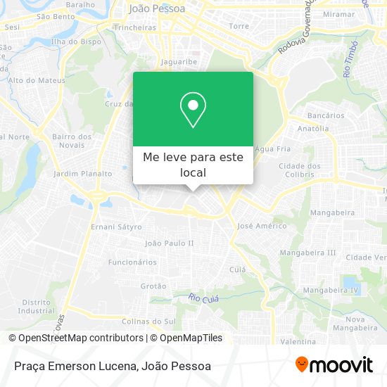 Praça Emerson Lucena mapa
