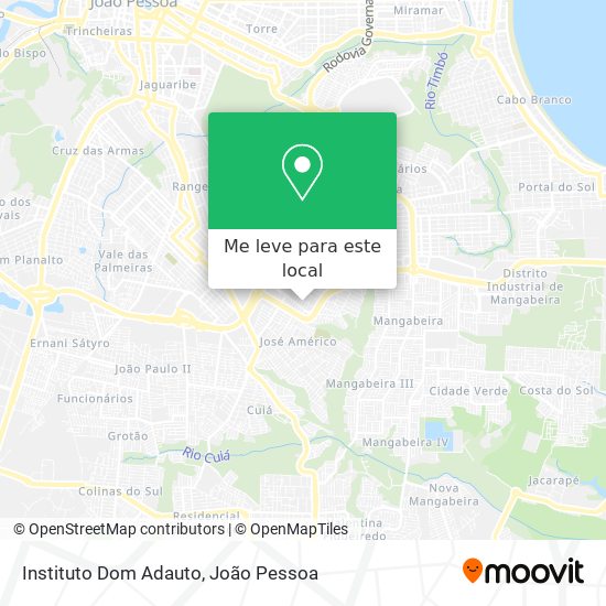 Instituto Dom Adauto mapa