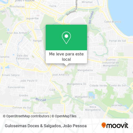 Guloseimas Doces & Salgados mapa