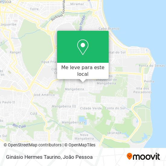 Ginásio Hermes Taurino mapa