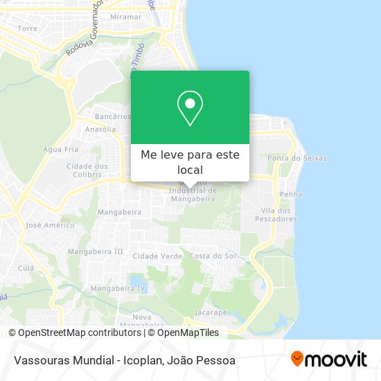Vassouras Mundial - Icoplan mapa
