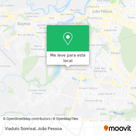 Viaduto Sonrisal mapa