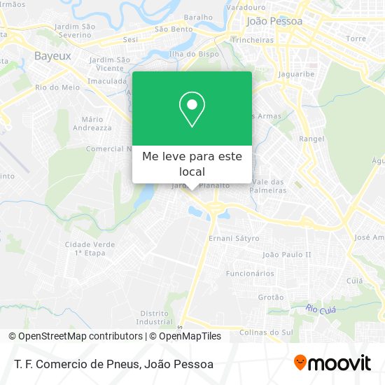 T. F. Comercio de Pneus mapa