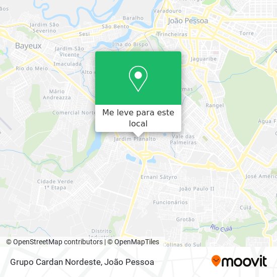 Grupo Cardan Nordeste mapa