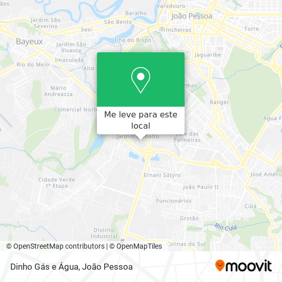 Dinho Gás e Água mapa