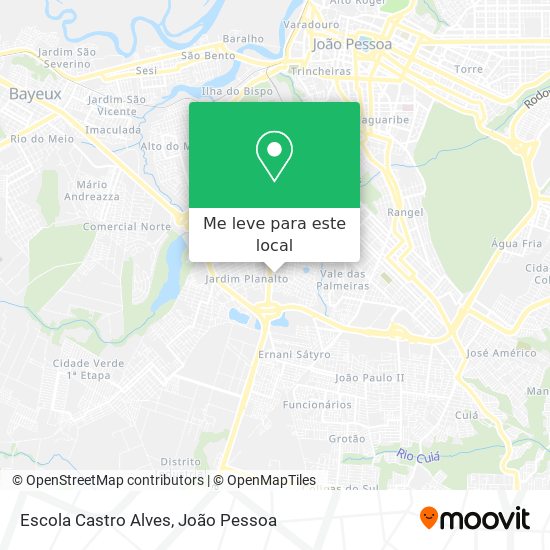Escola Castro Alves mapa