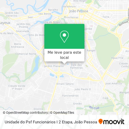 Unidade do Psf Funcionários I 2 Etapa mapa