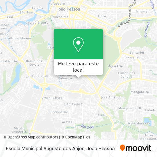 Escola Municipal Augusto dos Anjos mapa
