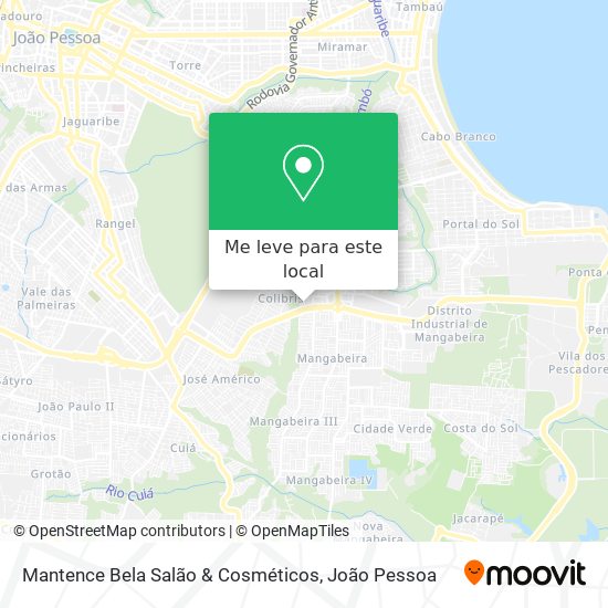 Mantence Bela Salão & Cosméticos mapa