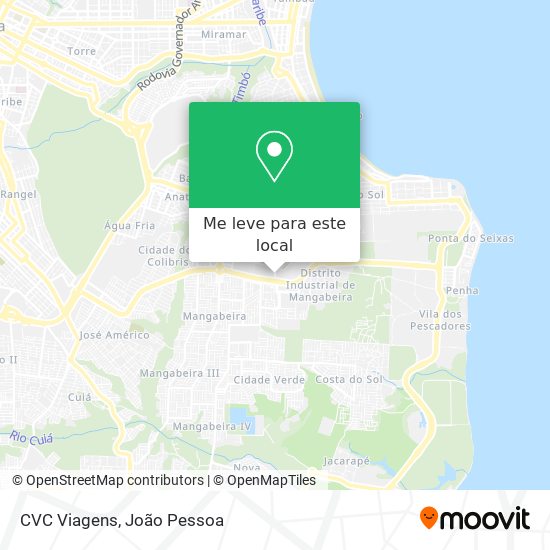 CVC Viagens mapa