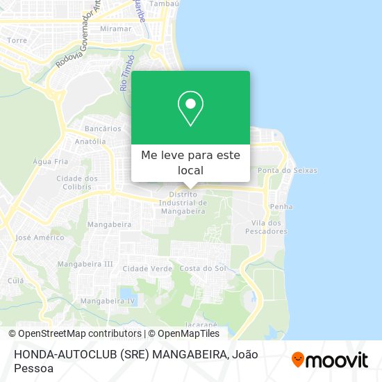 HONDA-AUTOCLUB (SRE) MANGABEIRA mapa