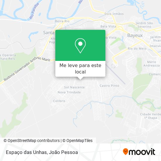 Espaço das Unhas mapa