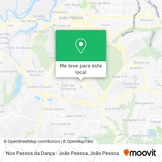 Nos Passos da Dança - João Pessoa mapa