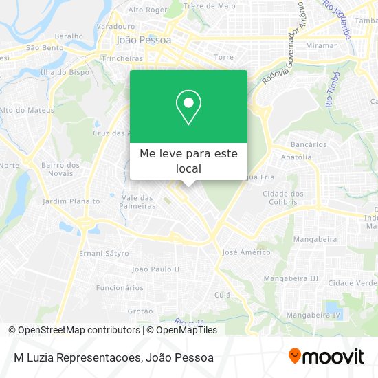 M Luzia Representacoes mapa
