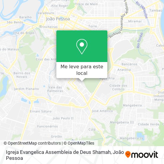 Igreja Evangelica Assembleia de Deus Shamah mapa