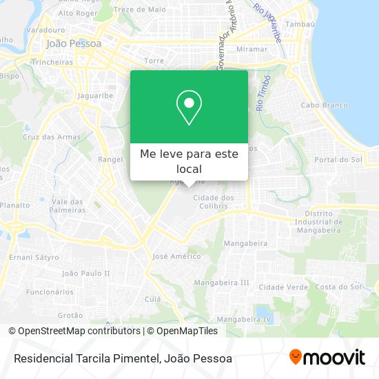 Residencial Tarcila Pimentel mapa