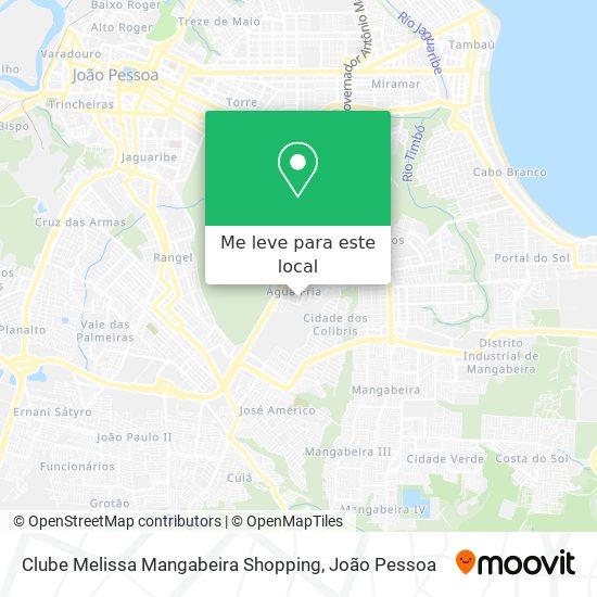 Clube Melissa Mangabeira Shopping mapa
