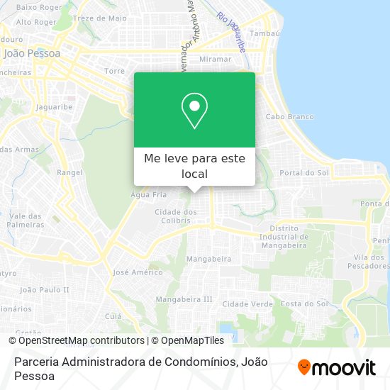 Parceria Administradora de Condomínios mapa