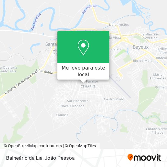 Balneário da Lia mapa