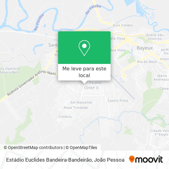 Estádio Euclides Bandeira-Bandeirão mapa