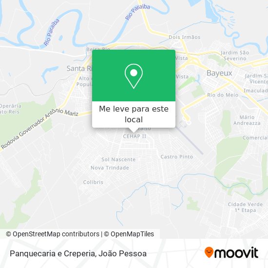 Panquecaria e Creperia mapa