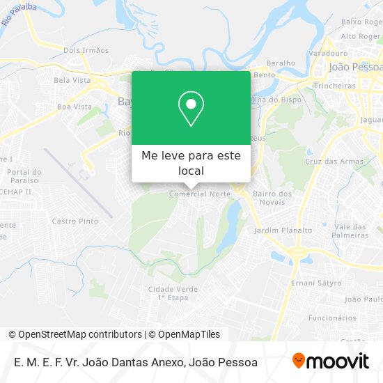 E. M. E. F. Vr. João Dantas Anexo mapa