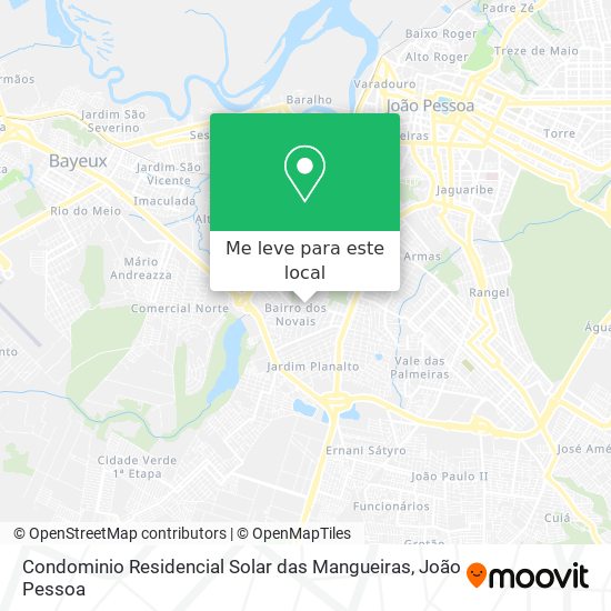 Condominio Residencial Solar das Mangueiras mapa