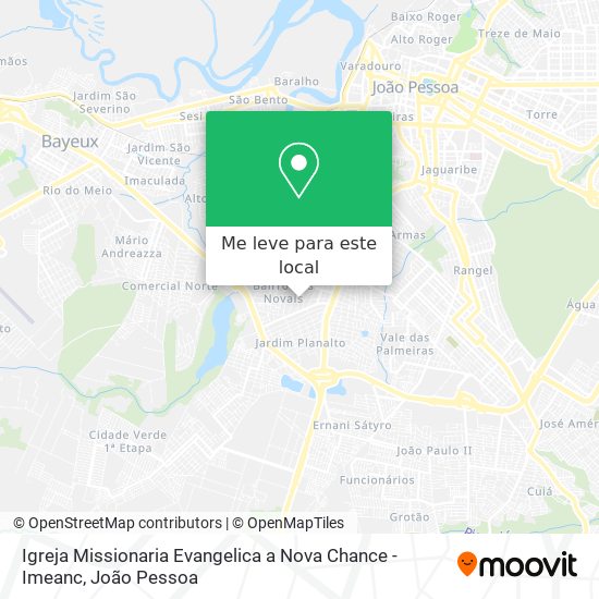 Igreja Missionaria Evangelica a Nova Chance - Imeanc mapa