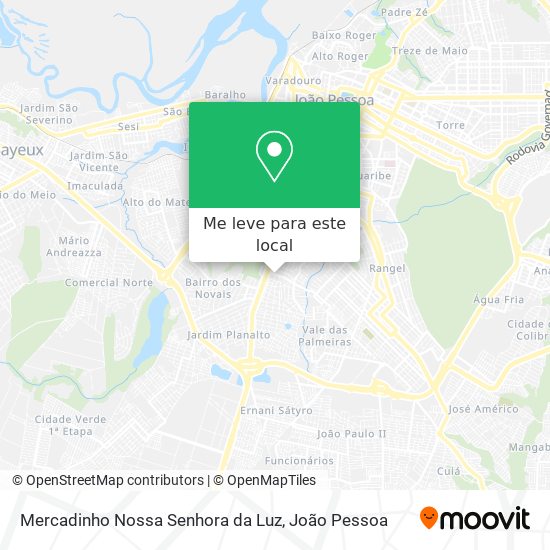 Mercadinho Nossa Senhora da Luz mapa