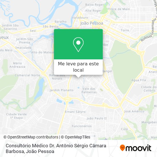 Consultório Médico Dr. Antônio Sérgio Câmara Barbosa mapa
