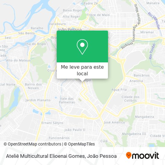 Ateliê Multicultural Elioenai Gomes mapa