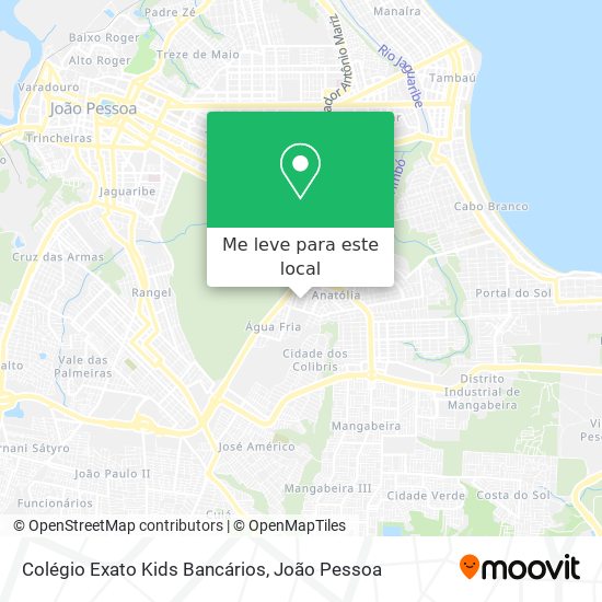 Colégio Exato Kids Bancários mapa