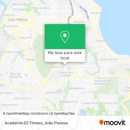 Academia D2 Fitness mapa