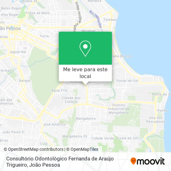 Consultório Odontológico Fernanda de Araújo Trigueiro mapa